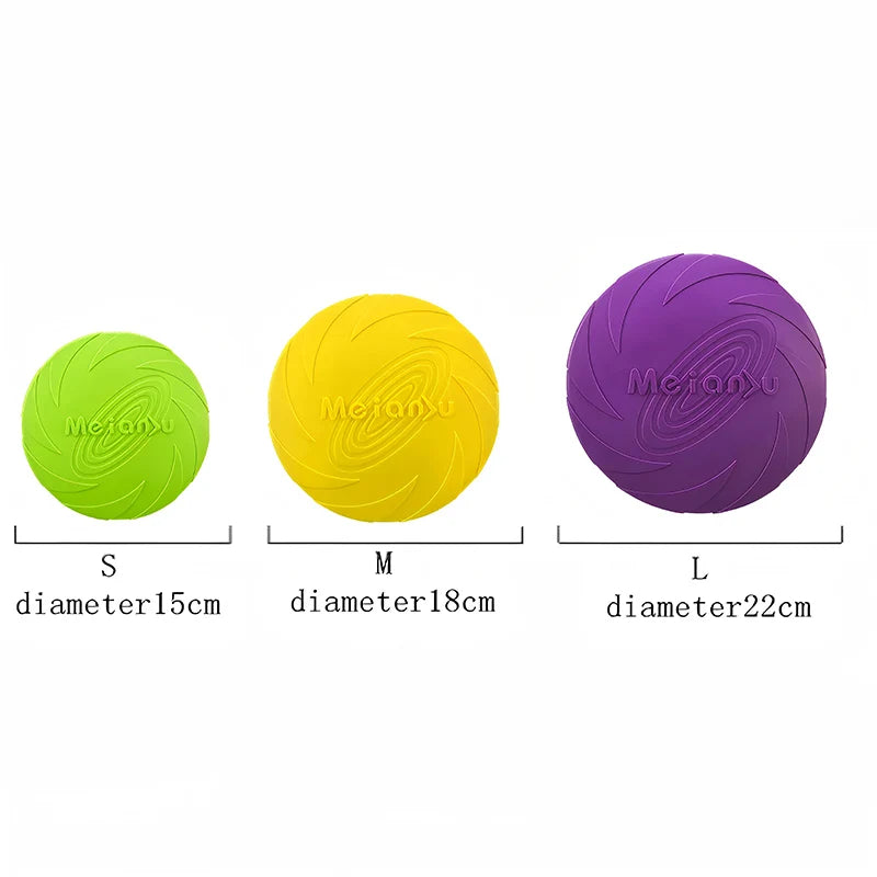 Silicone Flying Disc Outdoor Interactive Game For Dogs