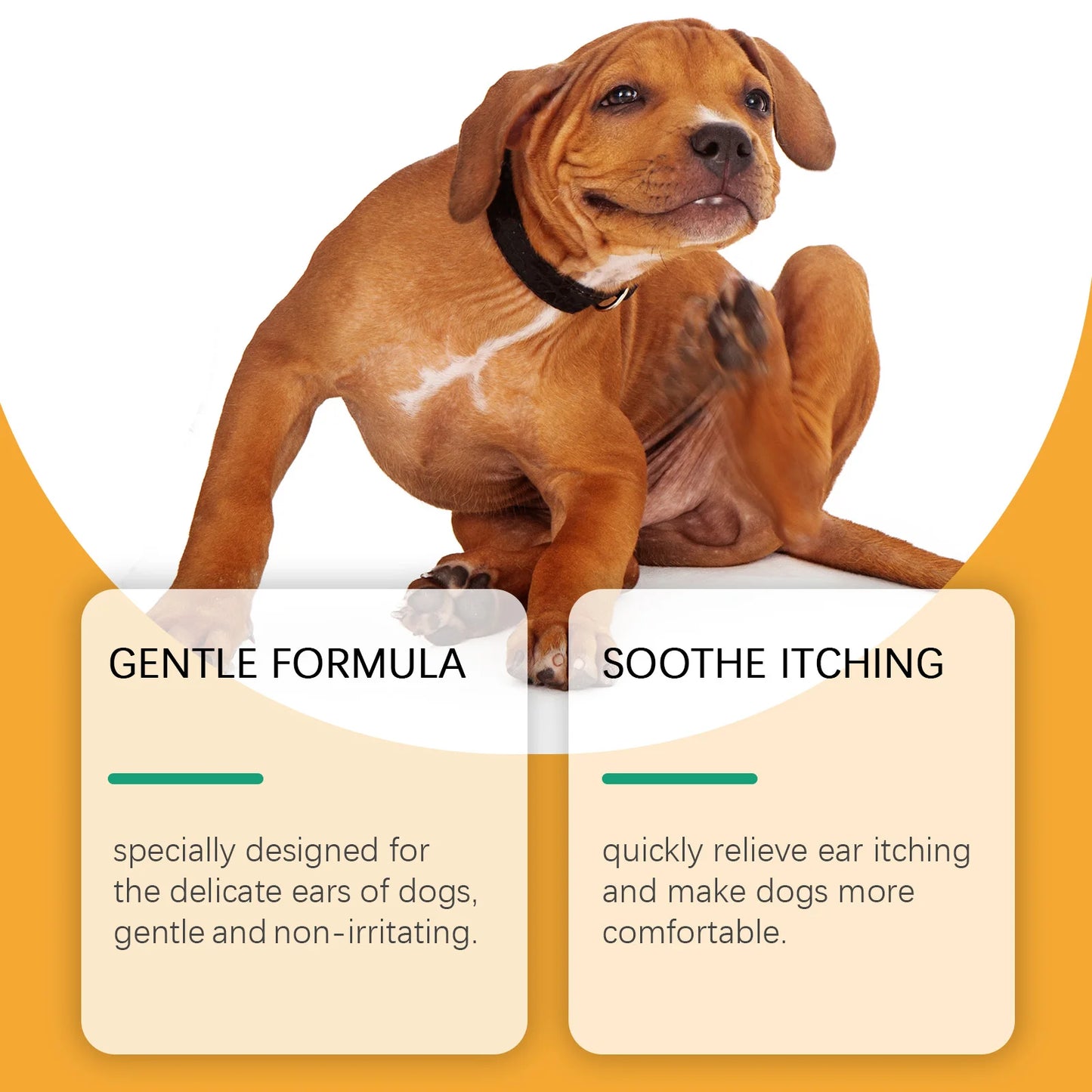 Professional Pet Ear Cleaning Drops 30ml – Gentle Formula Suitable for Dogs and Cats, Removes Earwax, Dirt, and Odor, Prevents Infection, Relieves Itching, and Is Ideal for Daily Care.