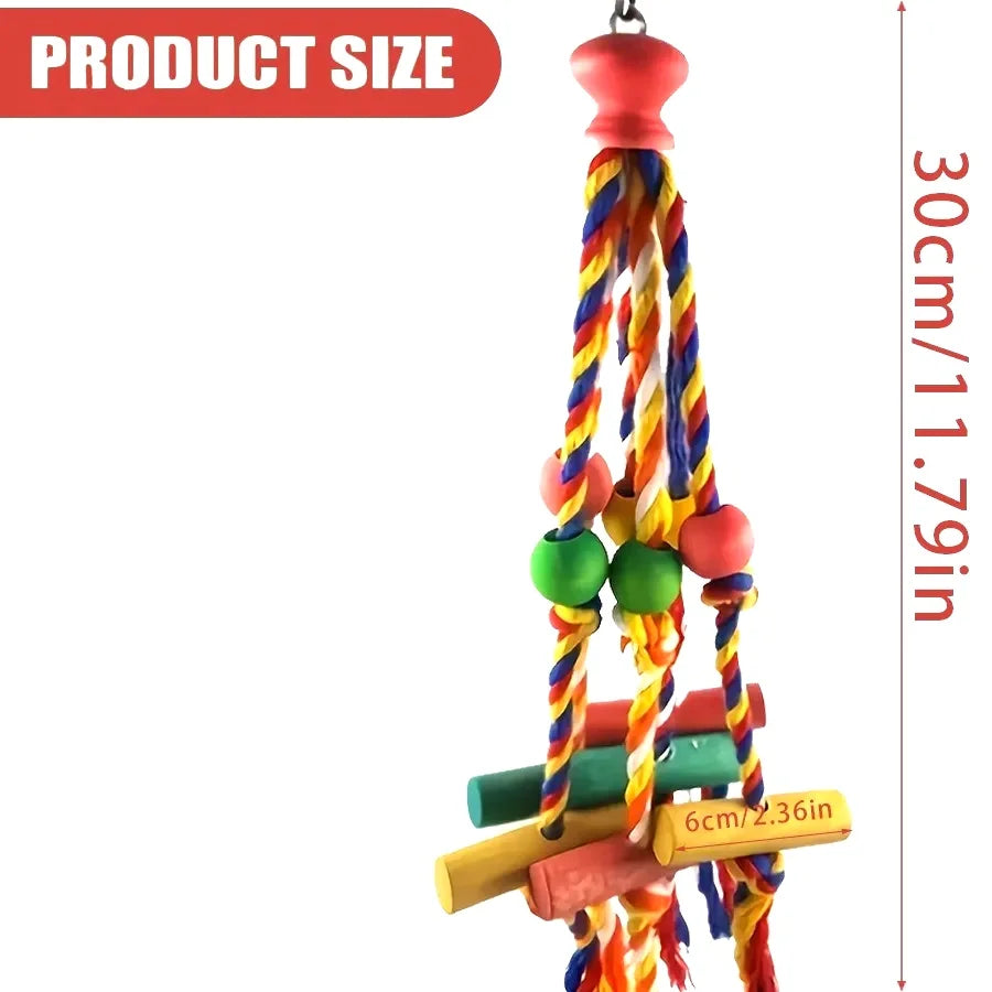 Wood Parrot Bird Toys  Cage Accessories