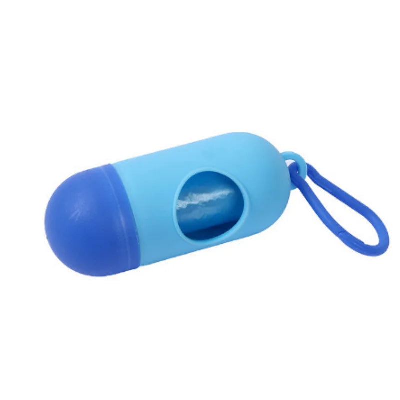 Dog Poop Bag Holder Portable Pet Waste Bag Dispenser Capsule Shape