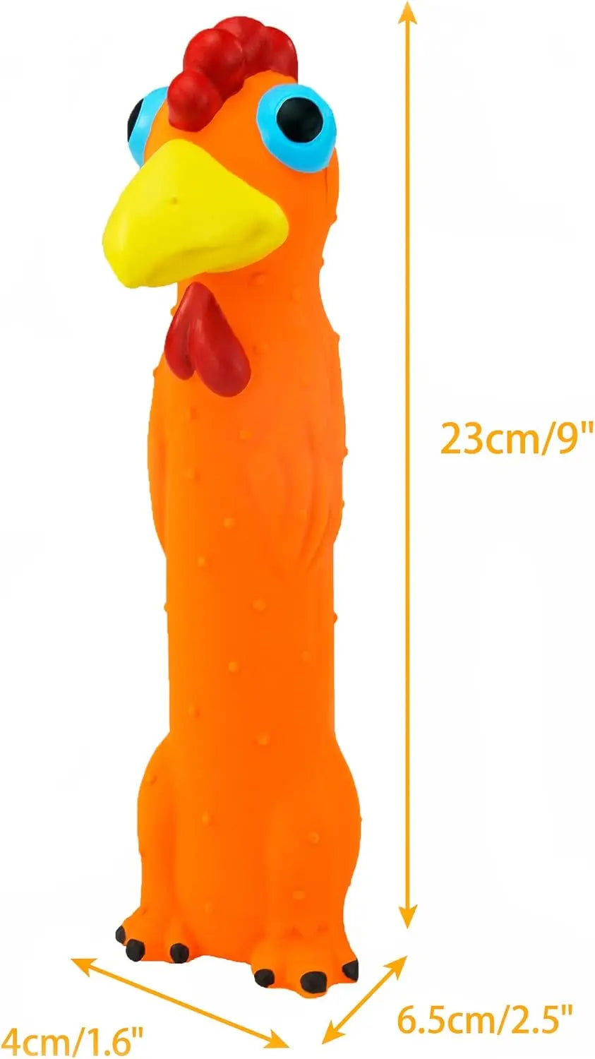 3 Pack 9" Squeaky Latex Dog Toys for Small Medium Dogs