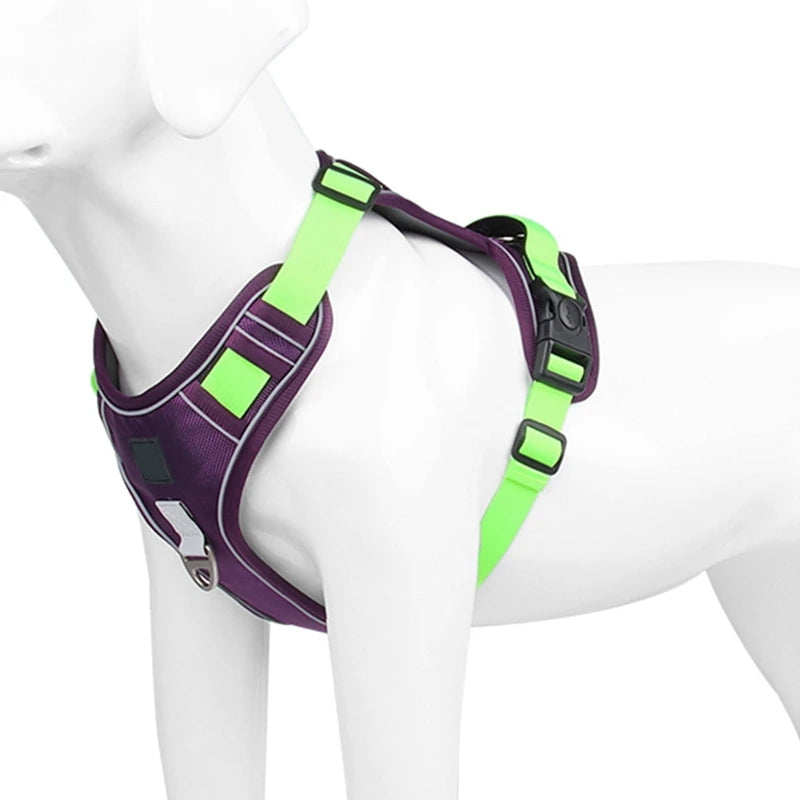 Reflective Harness for Medium and Large Dogs Waterproof Oxford Cloth