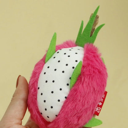 Plush Chew Toy Catnip Interactive Bite-resistant Dragon Fruit Kitten And Cat Toy