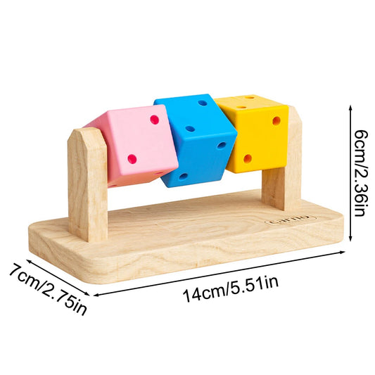 1PC Hamster Chew Toy, Wood Platform Grinding Teeth Toys