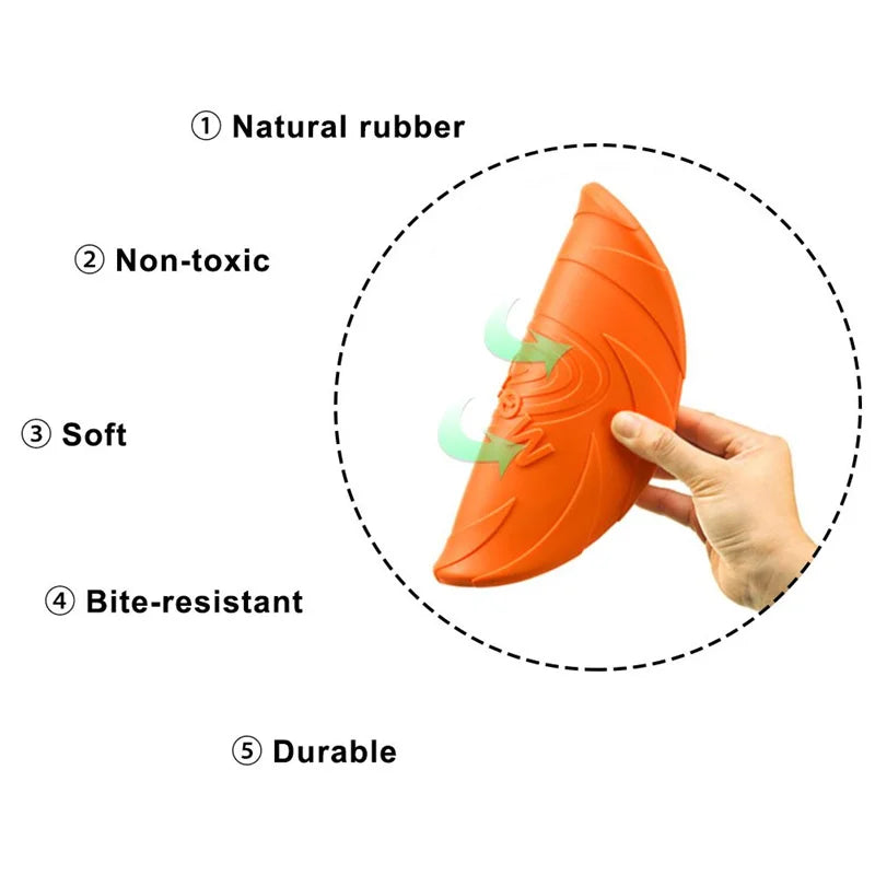 Silicone Flying Disc Outdoor Interactive Game For Dogs