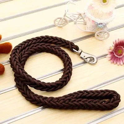 Heavy Duty Large Dog Leash Durable Nylon Braided Lead for Small Medium Big Dogs