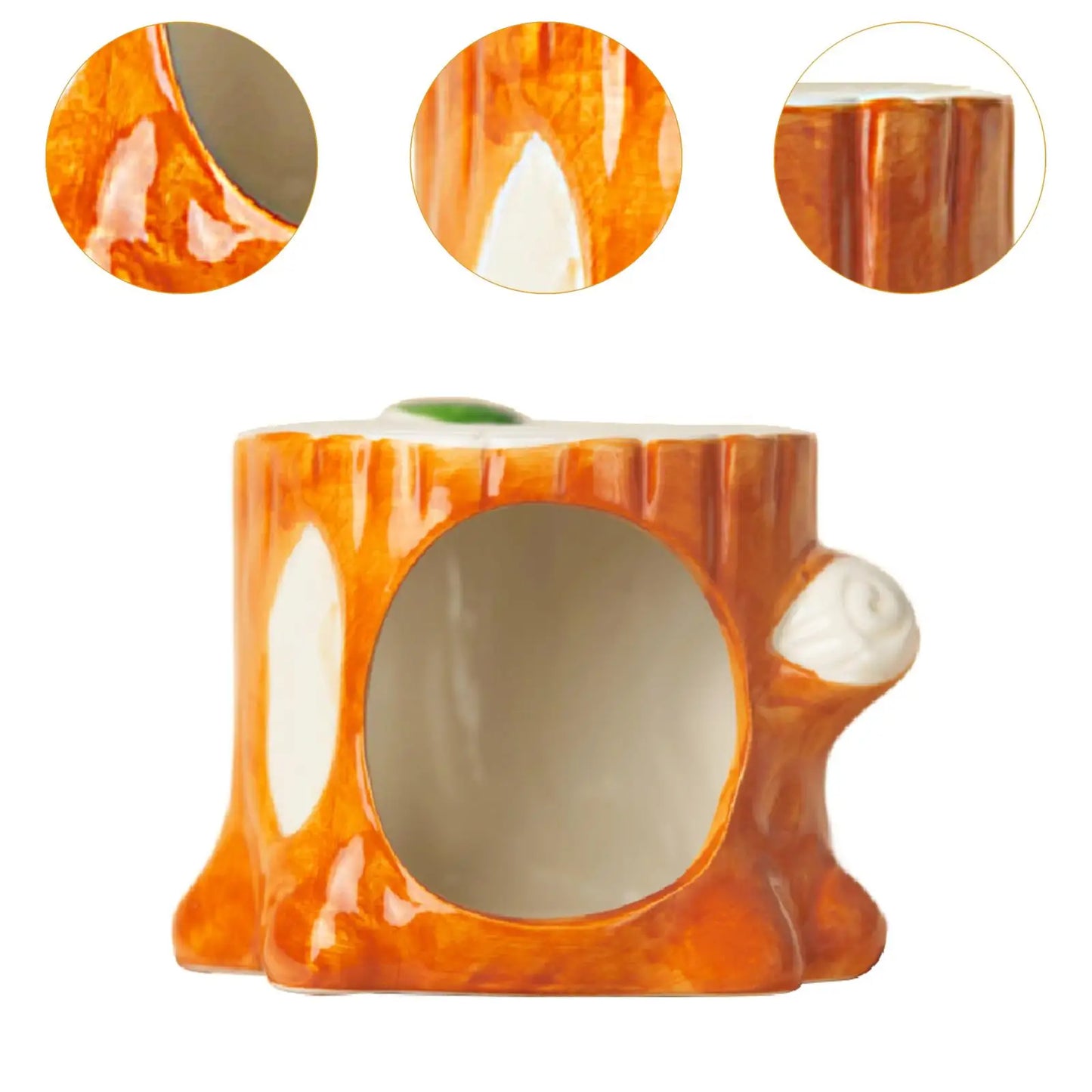 Ceramic Hamster House Indoor Hamster Hideout For Squirrels Hedgehog Chipmunk