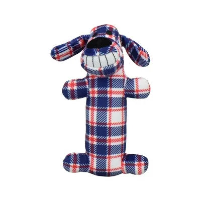 Interactive Dog Toy Loofa Americana Stars Stripes and Plaid Plush for Entertaining and Cuddling Play