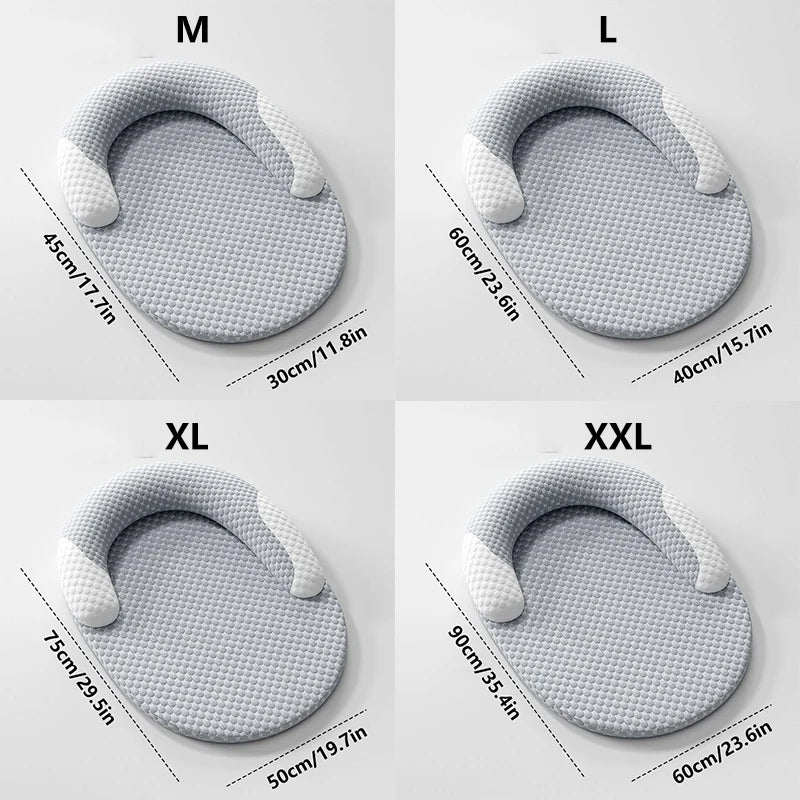 Cooling Dog Bed Summer Ice Silk Dog Mat Oval Pet Nest Breathable Heat Dissipation Cooling Pad for Small Medium Large Dogs And Cats