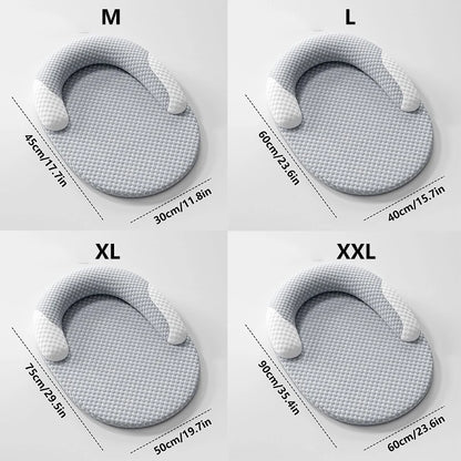 Cooling Dog Bed Summer Ice Silk Dog Mat Oval Pet Nest Breathable Heat Dissipation Cooling Pad for Small Medium Large Dogs And Cats