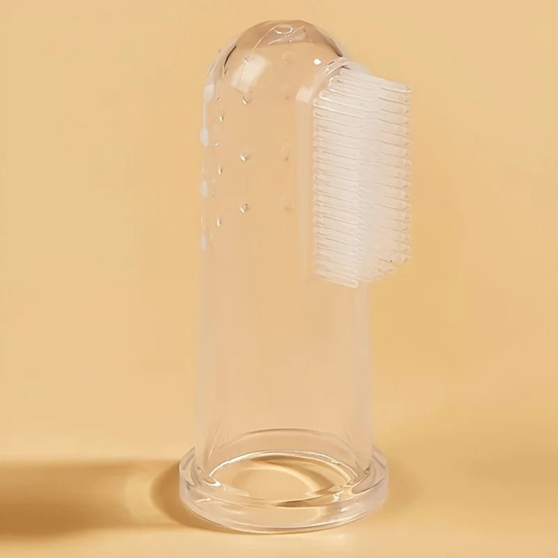 5 PCS Pet Finger Toothbrush Set - Soft Silicone Tooth Brush for Cats & Dogs