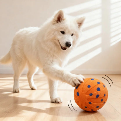 Pet Smart Interactive Bouncing Ball For Dogs -  Automatic Vibrating Popcorn Gravity Jumping Wear Resistant Foam Ball
