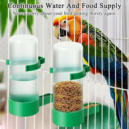 4 Pieces Plastic Bird Water Feeder Drinker Clip
