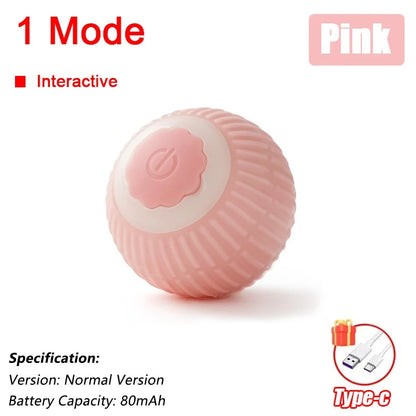 New Cat Interactive Ball  - Automatic Rolling Ball Faux Tail Rechargeable Smart Pet Electric Toy