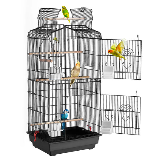 Open Top Large Bird Cage With Swing and Perch For All Kinds of Birds.