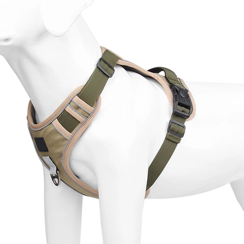 Reflective Harness for Medium and Large Dogs Waterproof Oxford Cloth
