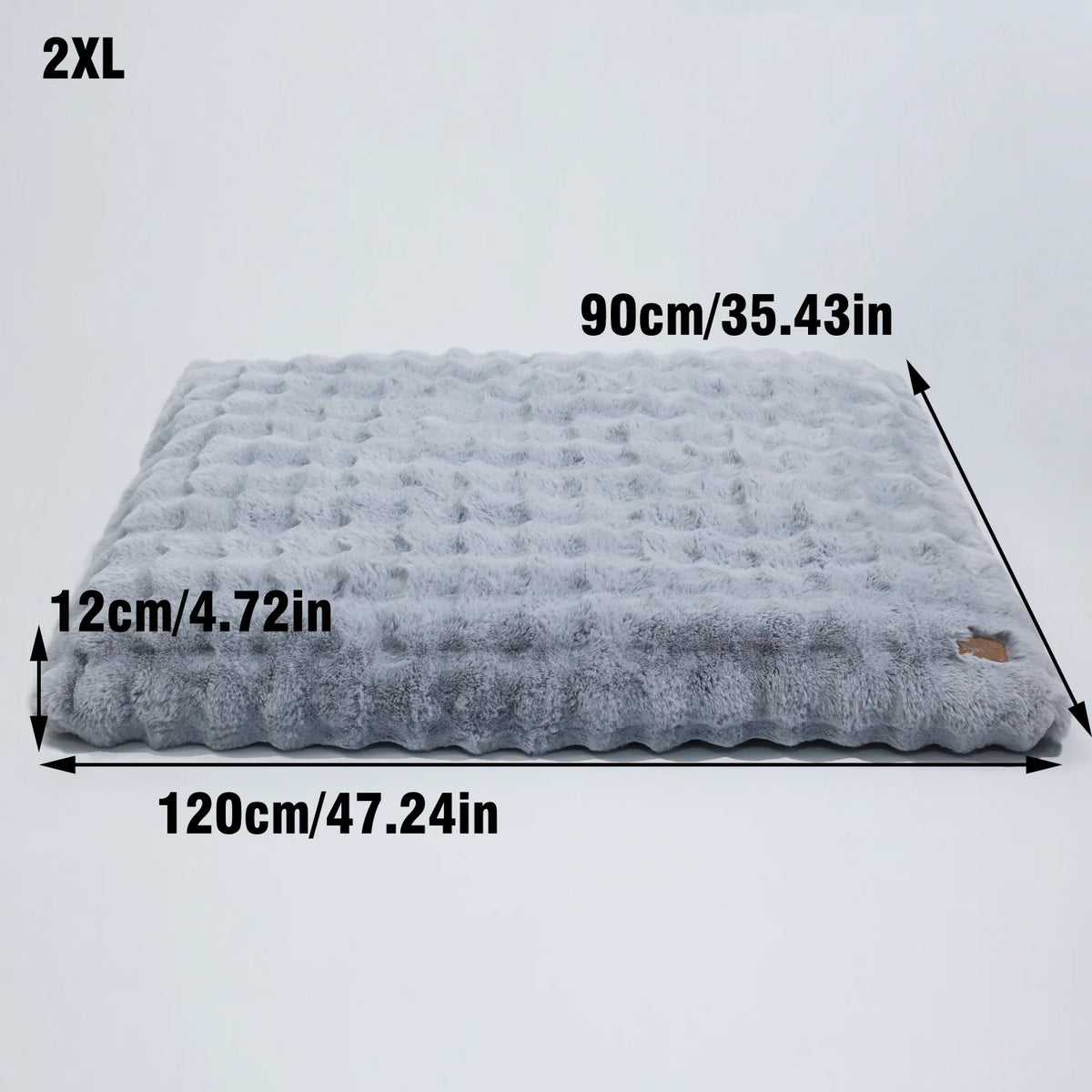 Plush Dog Bed Thicker Foam Base Crate