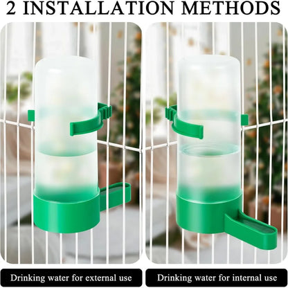 4 Pieces Plastic Bird Water Feeder Drinker Clip