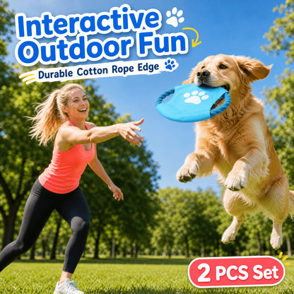 Popular Dog Flying Disc Toy - Interactive Outdoor Throwing Toy For Dogs -