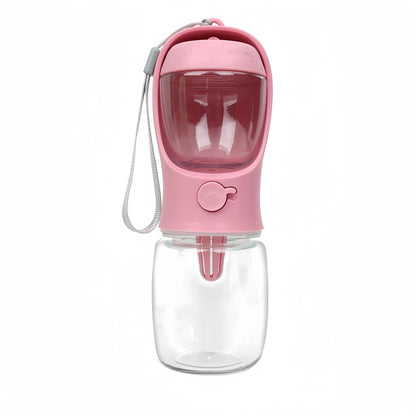 Portable Dog or Cat Water Bottle with Storage Food and Water Container