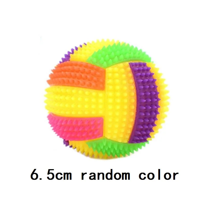 Led Puppy Bouncy Chew Dog Toy - Color Light Ball Interactive Toys for Cats Small Dogs