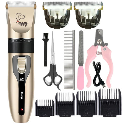 Pet Clippers For All Pets, Haircut Professional Trimmer - Shaver Cordless Rechargeable