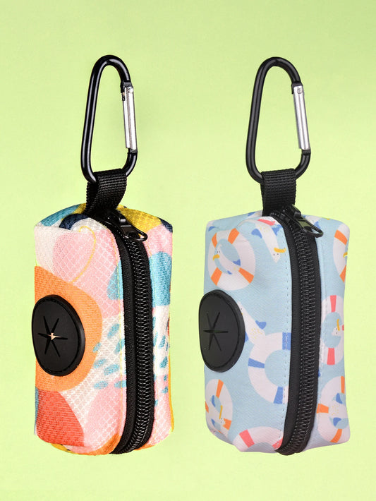 Value Pack 1pcs/2pcs Dog Poop Bags Different Patterns To Choose Easy Convenient