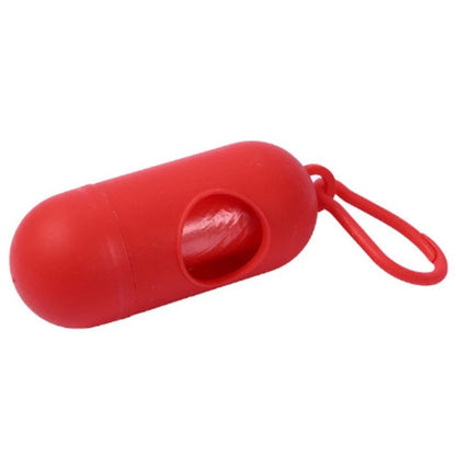 Dog Poop Bag Holder Portable Pet Waste Bag Dispenser Capsule Shape