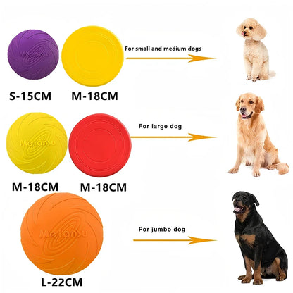 Silicone Flying Disc Outdoor Interactive Game For Dogs