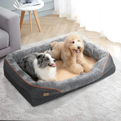 Large Dog Soft Comfortable Anti Allergy Warm Fleece Bed Washable And Waterproof