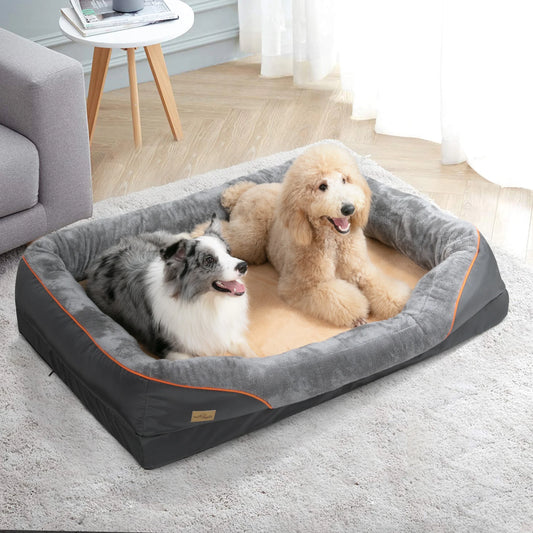 Large Dog Soft Comfortable Anti Allergy Warm Fleece Bed Washable And Waterproof