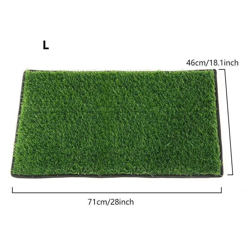 Green Artificial Turf Simulation Lawn Mat for Pets Portable Waterproof Dog Urinating Mat for Indoor And Outdoor Use