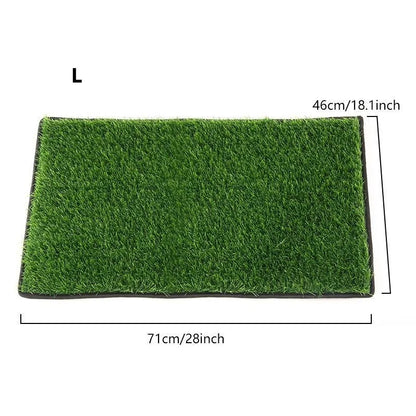 Green Artificial Turf Simulation Lawn Mat for Pets Portable Waterproof Dog Urinating Mat for Indoor And Outdoor Use