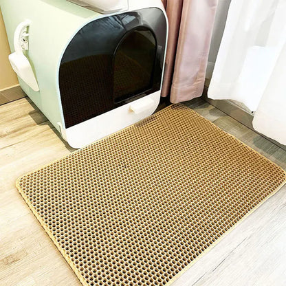 Cat Litter Mat Waterproof Double Layer Litter Trapping