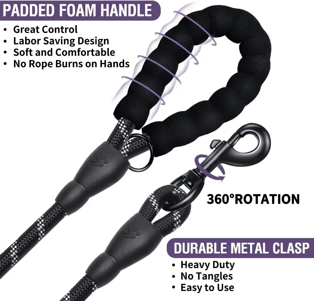 Strong Dog Leash Reflective For Big Small Medium Dogs Leash