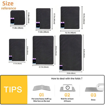 Cat Litter Mat Waterproof Double Layer Litter Trapping