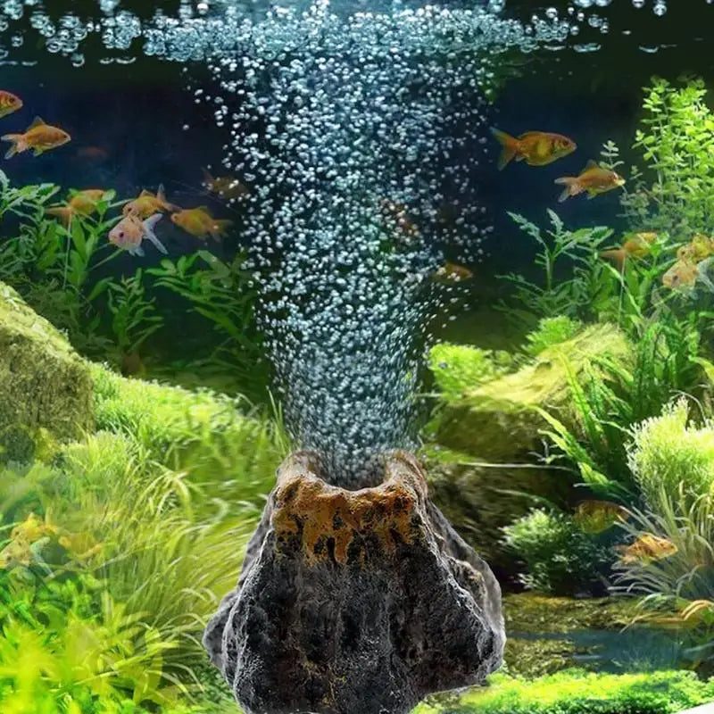 Aquarium Volcano Shape Air Bubble Stone Oxygen Pump