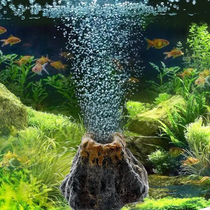 Aquarium Volcano Shape Air Bubble Stone Oxygen Pump