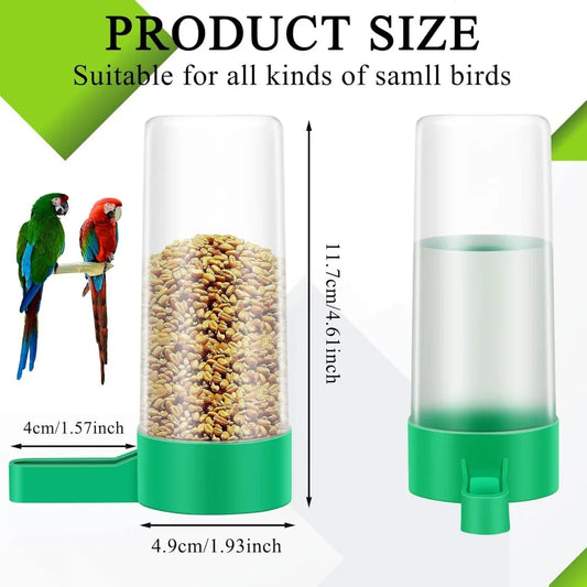 4 Pieces Plastic Bird Water Feeder Drinker Clip