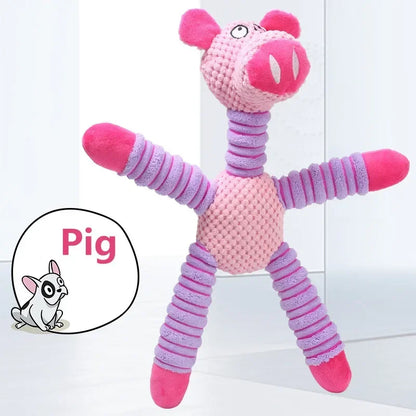 Indestructible Squeaky Dog Toy for Large Dogs Soft Plush Chew Toys For Aggressive Chewers