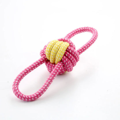 Dog Chew Toys Bundle – Rope Knot Toy & Teething Stick for Puppy, Durable Dual Color Dental Teeth Cleaning, Tough Chew Training Toy for Small Medium Dogs