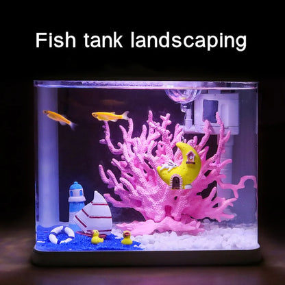 Fish Tank Aquascape Simulation Coral Water Plant Resin Fake Coral Aquarium Decorations