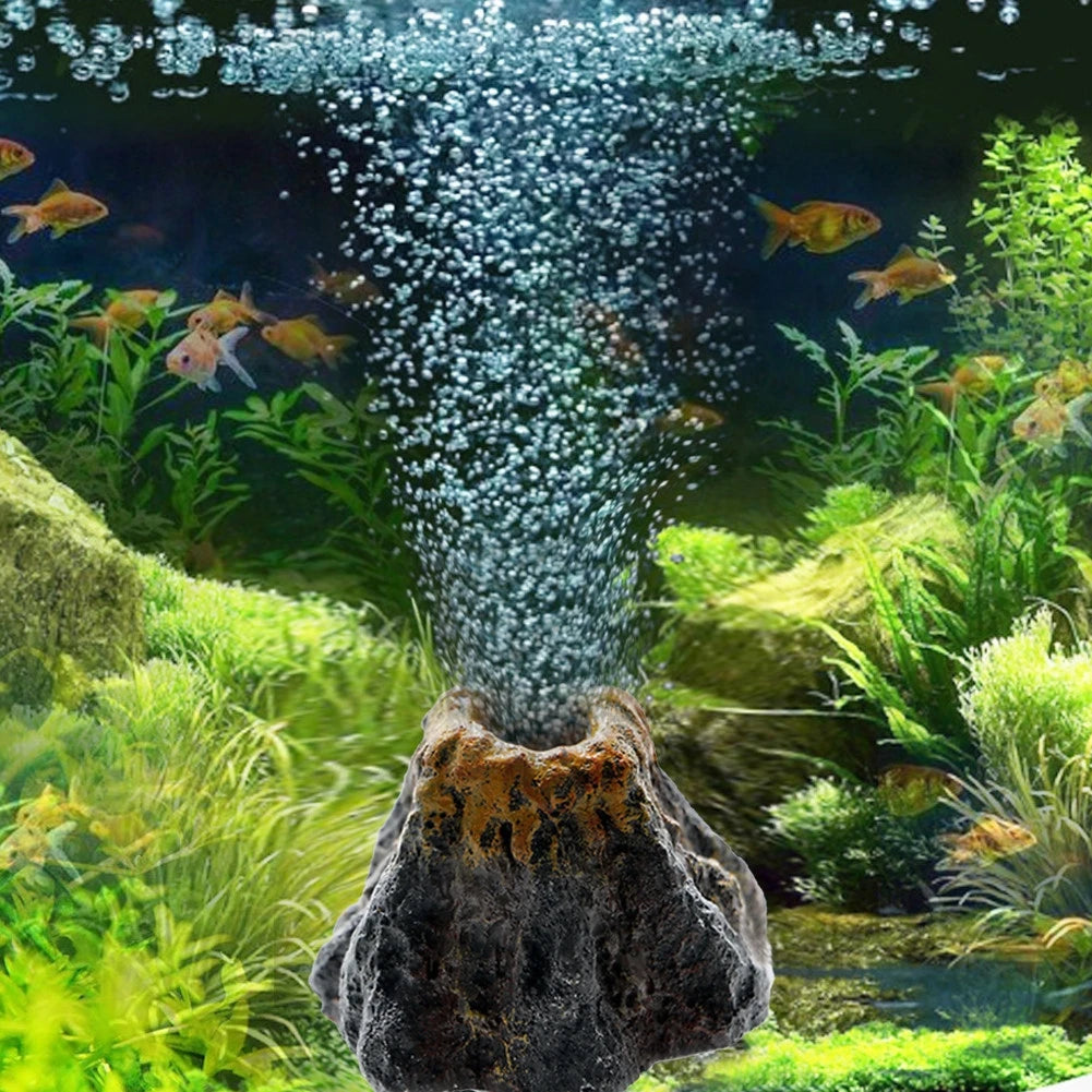 Aquarium Volcano Shape Air Bubble Stone Oxygen Pump