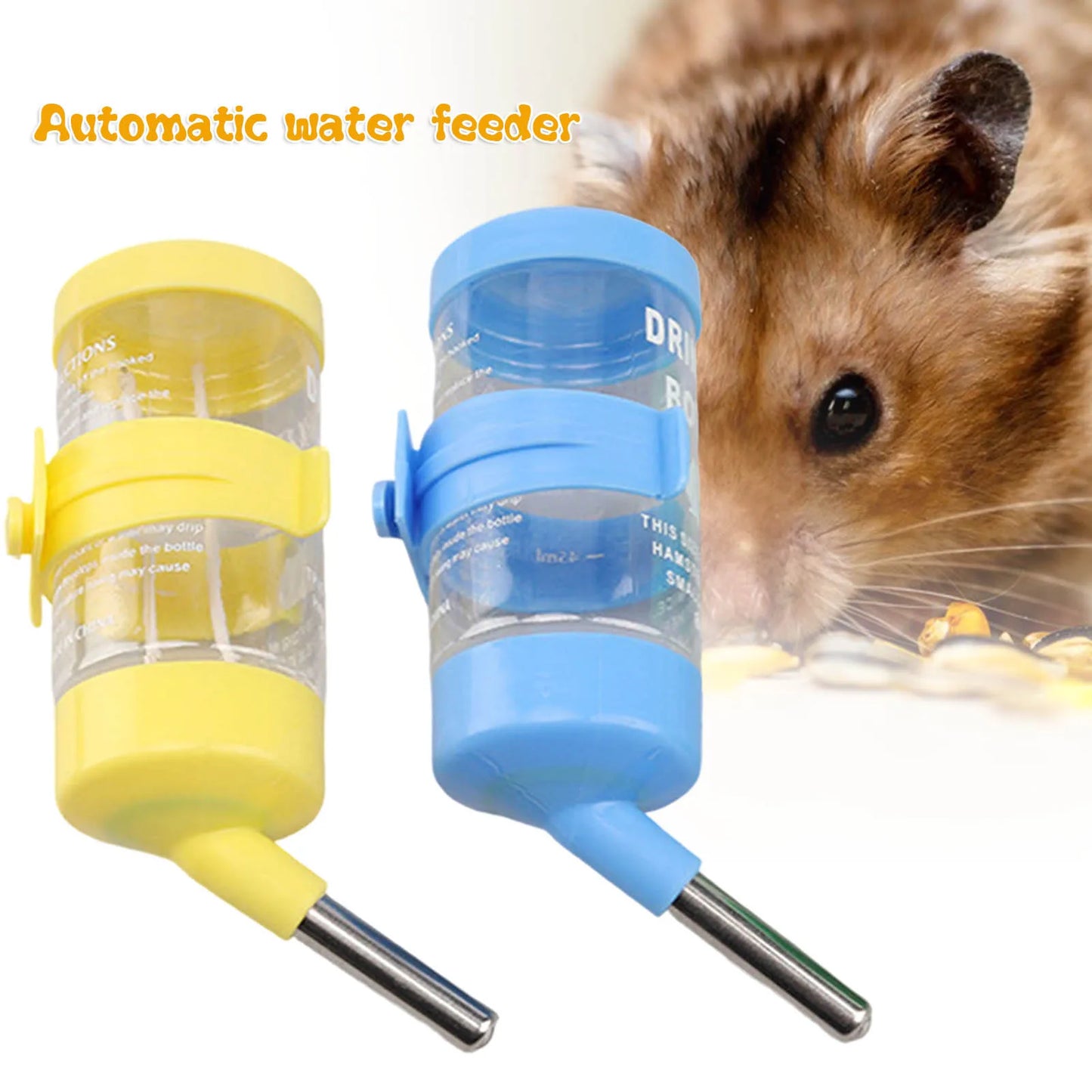 Hamster Drinker Water Bottle No Drip Small Animal Water Dispenser  Guinea Pigs/Hamsters/Bunnies/Ferrets
