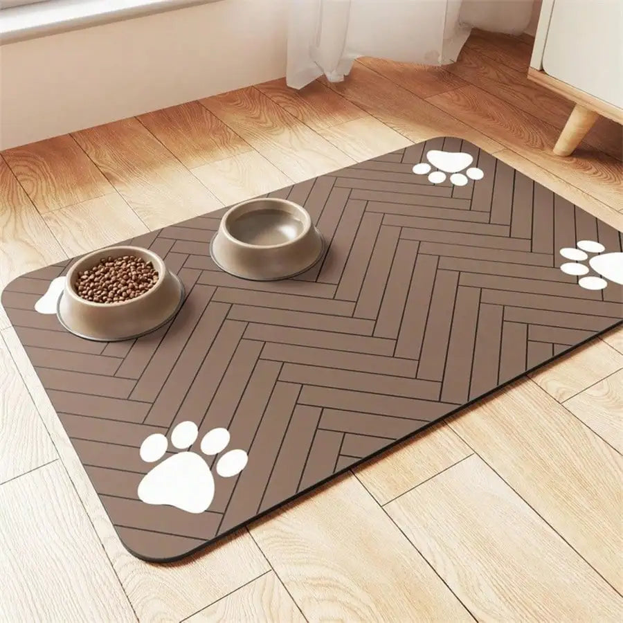 1pc Pet Feeding Mat - Dog/Cat Food Placemat, Anti-Mess Floor Pad