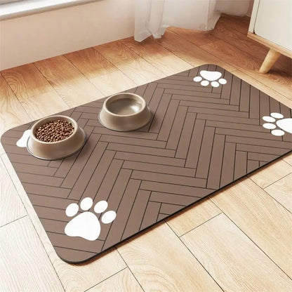1pc Pet Feeding Mat - Dog/Cat Food Placemat, Anti-Mess Floor Pad
