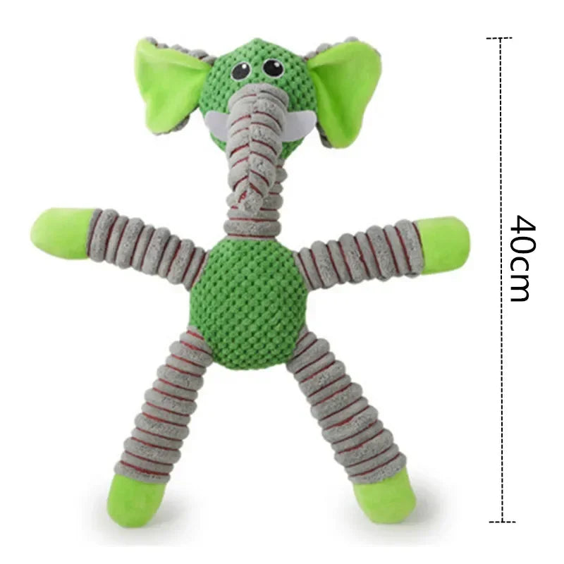 Indestructible Squeaky Dog Toy for Large Dogs Soft Plush Chew Toys For Aggressive Chewers