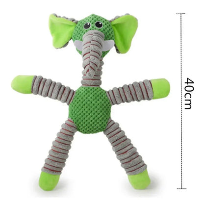Indestructible Squeaky Dog Toy for Large Dogs Soft Plush Chew Toys For Aggressive Chewers