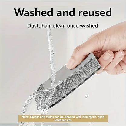 2Pieces Flexible Silicone Pet Hair Remover - for Carpets Seats Attire, Ideal for Cat Dog Shedding Hair Elimination