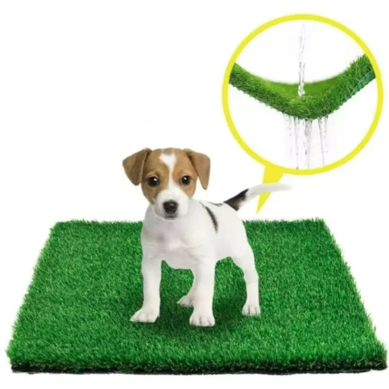 Green Artificial Turf Simulation Lawn Mat for Pets Portable Waterproof Dog Urinating Mat for Indoor And Outdoor Use